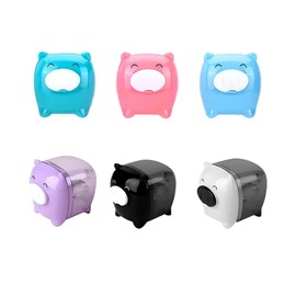 Opexicos 5Pcs Cute Color Random Animal Pig Candy Colored Pencil Sharpener Kids School Supplies Stationery