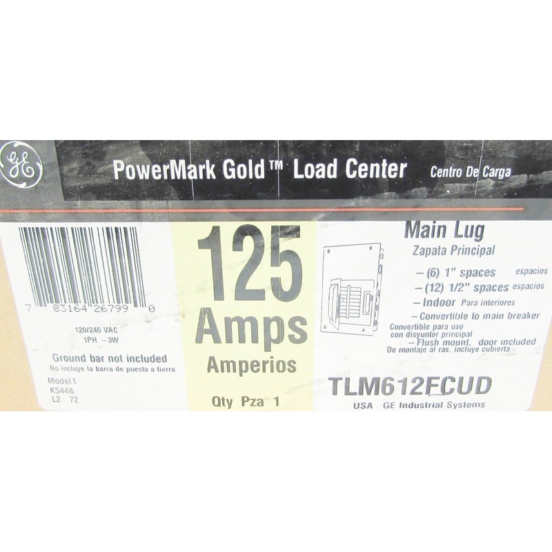 GENERAL ELECTRIC TLM612FCUD 6 Circuit Nema 1 Convertible Main Flush