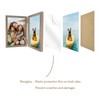 THCASITO 4x6 Double Picture Frame Vertical Wooden Hinged Photo Frame