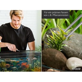 InstrumenteNrw Exclusive Premium Feeding Tweezers Aquarium Tweezers with V 1:2 Teeth Made of Hardened Stainless Steel Large Selection 10.5 - 60 cm (10.5 cm)