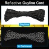PATIKIL 65ft Reflective Guyline Camping Paracord Set of 2 2mm
