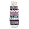 Pachamama Women 100% Wool Legwarmer Handknitted Fair Isle Pattern Oatmeal