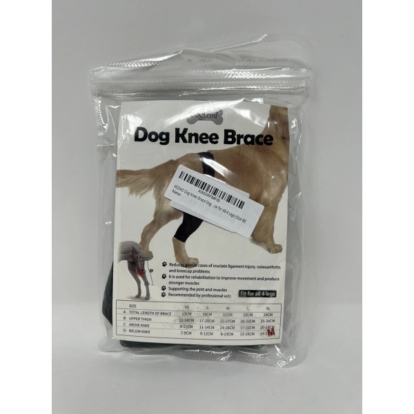 Doglemi Dog Knee Brace Size Medium Fits All 4 Legs