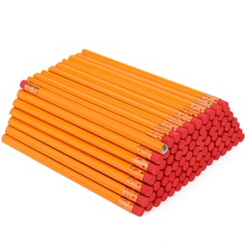 96 Pcs Jumbo Pencils, Black Core, Cedar Wood, Orange, Triangle