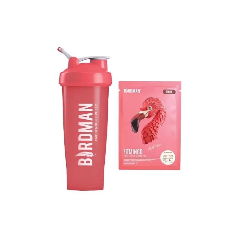 Birdman Vaso Shaker + 1 Sobre Fitmingo Moka