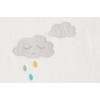 Smithy High-Quality Terry Towelling Poncho 100% Cotton White Cloud Rainbow
