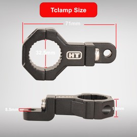 HOUSE TUNING Tube Clamp 1.25inch, Universal 360 Degree Tube Clamp Mount Bar Bracket for Diamter 1 1/4 Bar(4Pack)