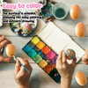 18 PCS Wooden Fake Chicken Eggs,Wood Nest Egg Faux Egg