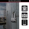 MASTER LOCK Heavy Duty Padlock, Security Level 9/10, Outdoor, Keyed