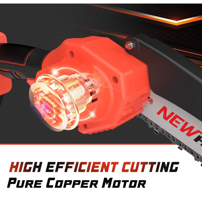6-Inch Mini Electric Chainsaw Cordless - Handheld Portable Chainsaw with