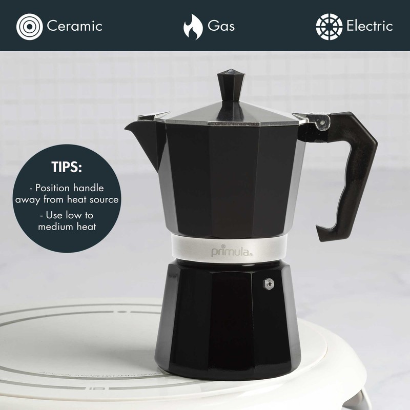 Primula Classic Stovetop Espresso and Coffee Maker, Moka Pot for
