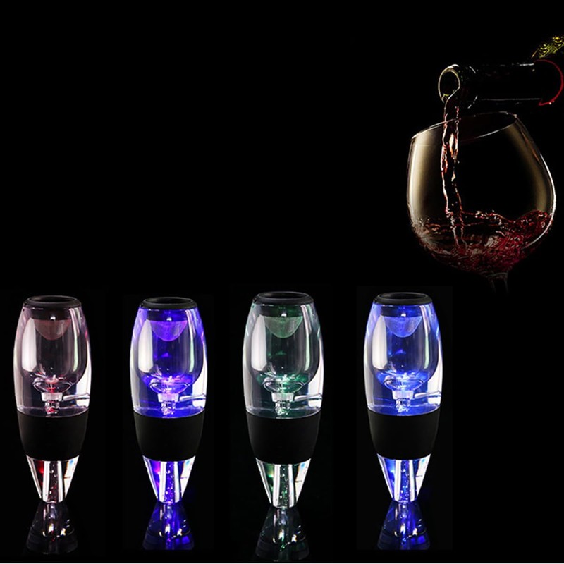 D&Slifei Wine Aerator and Decanter Pourer with LED Light -