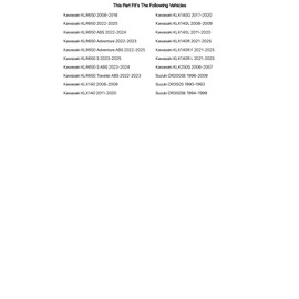 TUSK Brake Lever Polished for Kawasaki KLX140R F 2021-2025