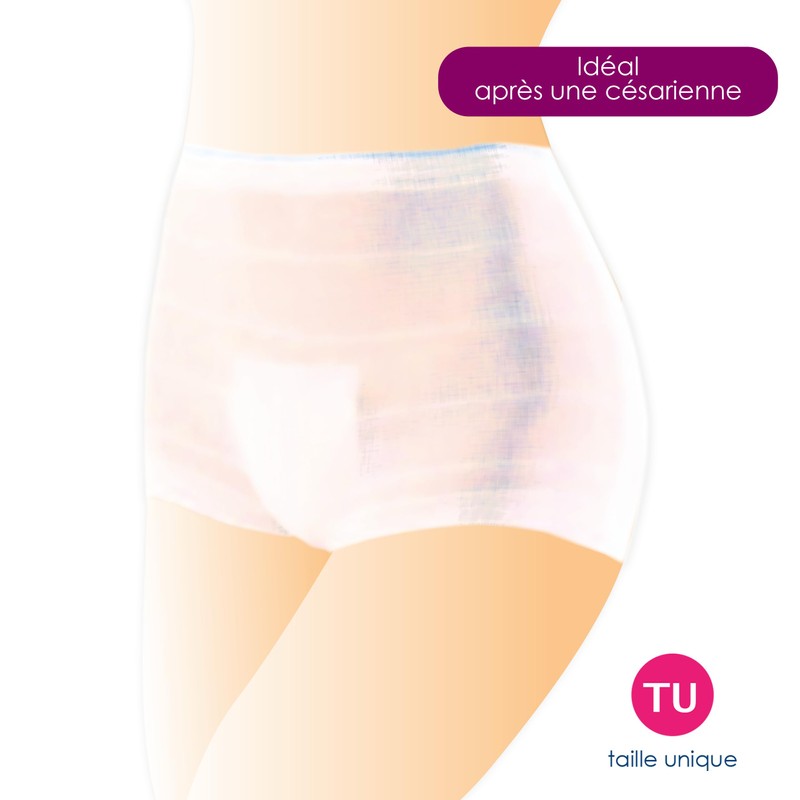 ORGAKIDDY Schwangerschafts-Slip, Netz, waschbar, Einheitsgröße, 5 Stück