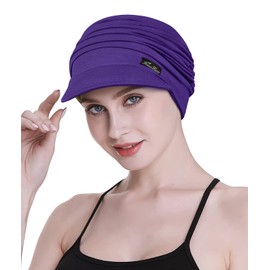 Soft Hats for Chemo, Women’s Bamboo Baseball Cap, Hair Loss Turbans -