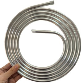 CELSOL Aluminum Tubing, 1/2 Inch OD, 0.04 Inch Wall, 10 FT Coil, Bendable & Flexible, Corrosion-Resistant, High-Temp Tolerant, Ideal for Fuel Line, Gas Line, Refrigeration and Automotive Uses