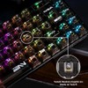 TERPORT Teclado Mecánico Transparente de RGB Retroiluminación, Z11 E158 Teclado