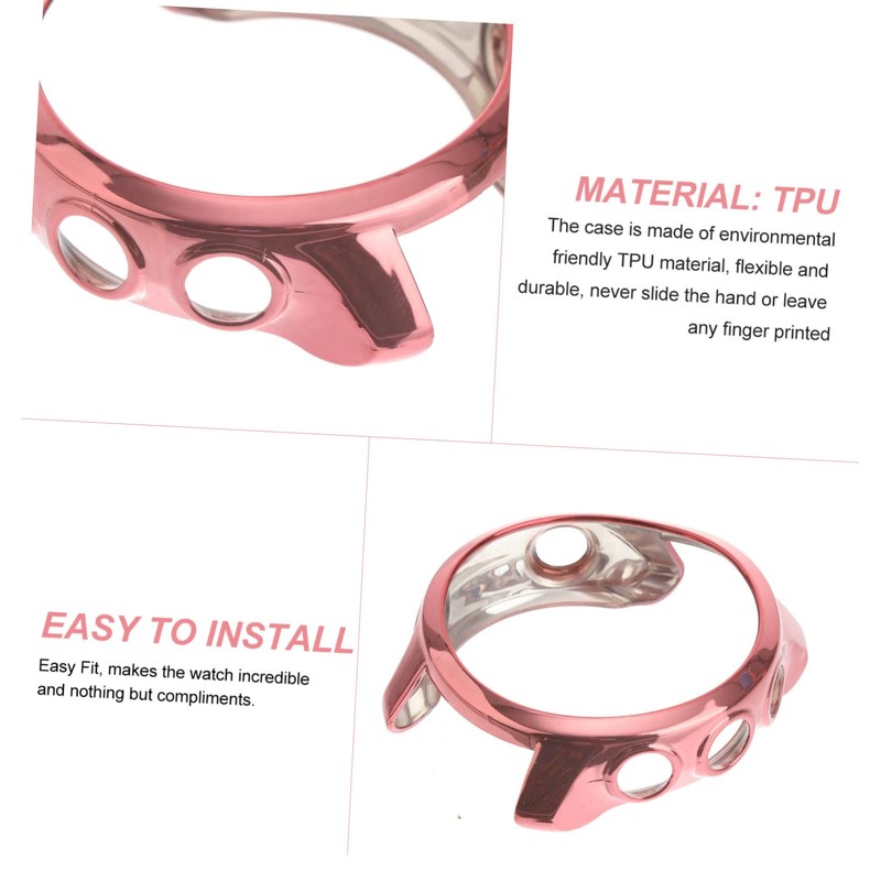 KONTONTY Electroplated Watch Case Cover for Smartwatch Protective Shell Scratch-Resistant