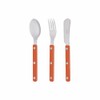 Saber cutlery 1-person dessert set 3p, orange/50 / 사브르 커트러리