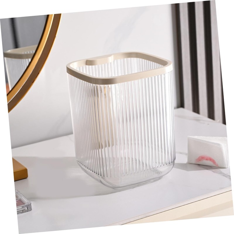 CAXUSD 2pcs Mini Desktop Trash Can Compact Plastic Waste Basket
