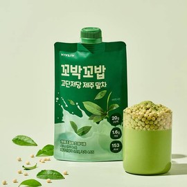 꼬박꼬밥 고단저당 제주말차(40g*7포/PK) Kkoobak Gobap Low-Sugar Jeju Matcha (40g*7 Packs/PK)