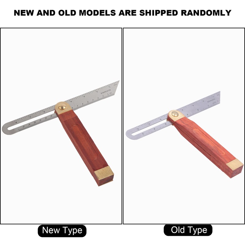 Woodworking Bevel Movable 9in Sliding T Carpentry Adjustable Angle Ruler