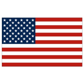 US United States of America USA Flag Car Truck Window Decal Sticker Patriotic Auto Bumper Vinyl for Car Truck (3x5 Inch)