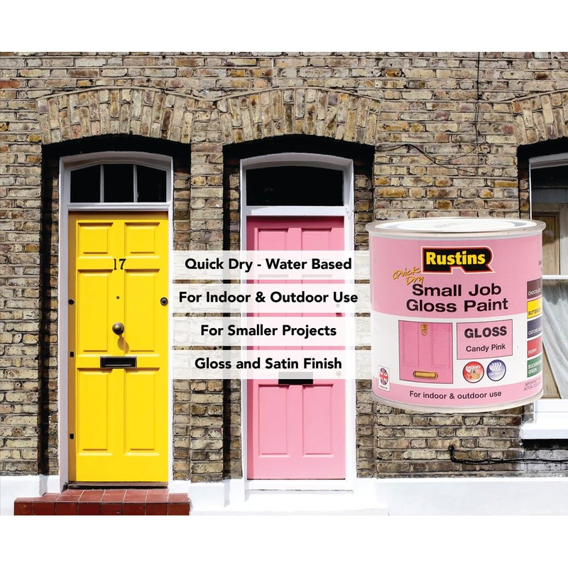 Rustins Small Job Poppy Gloss Paint 250ml