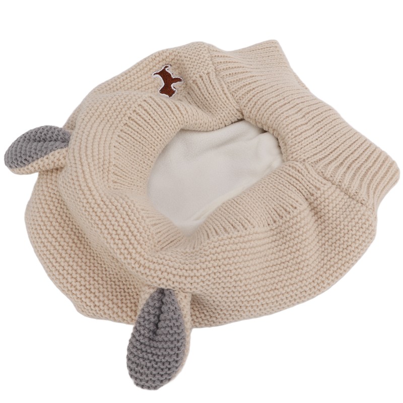 Knitted Rabbits Ear Pet Hat Noise Protection Warm Dog Grooming
