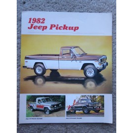 1982 Jeep Pickup truck salesman sales pamphlet brochure