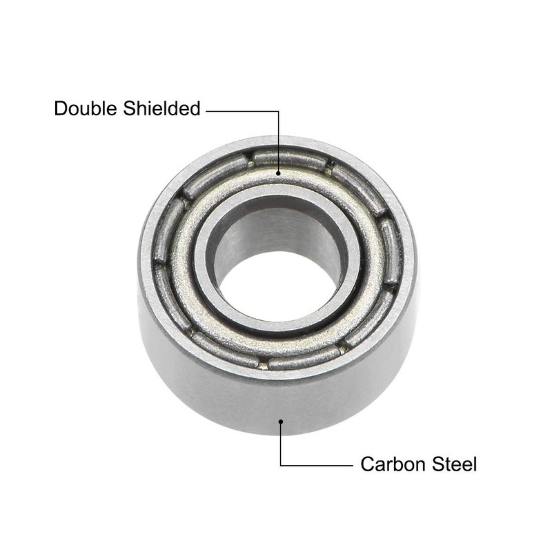 sourcing map Pack of 4 684ZZ deep groove ball bearings