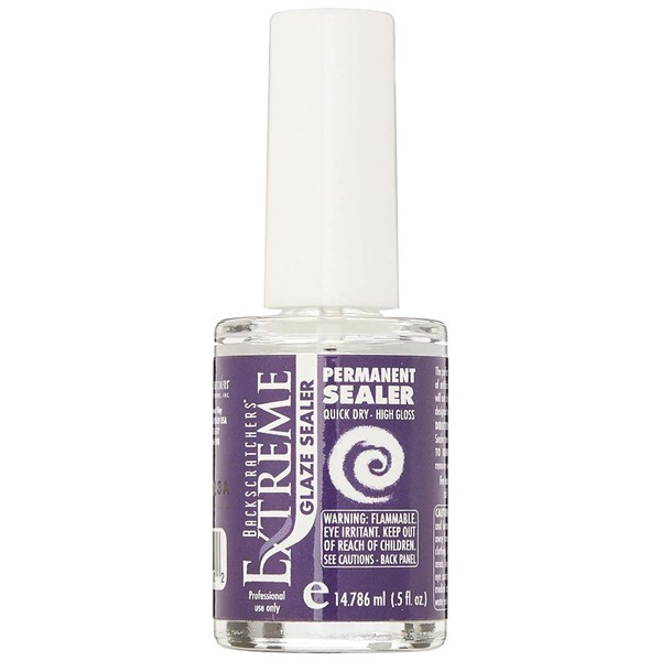 Backscratchers Extreme Glaze Sealer - High Gloss and Quick Dry Polish - Clear Permanent Top Coat