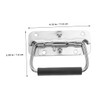 iplusmile 2Pcs Heavy Duty Metal Spring Loaded Handles with Rubber
