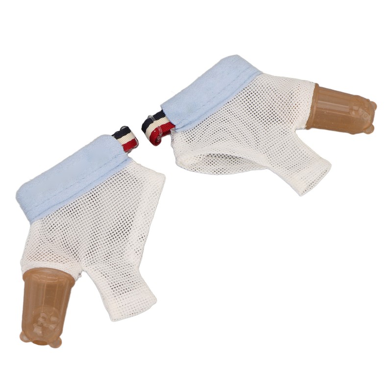 1 Pair Thumb Sucking Stop Glove Soft Adjustable with Buckle