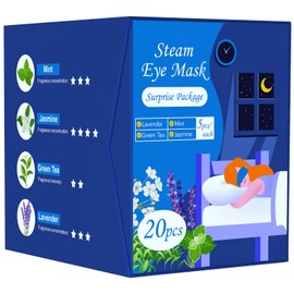 BeMyLady Heating Eye Mask Self Steam Eye Mask 20Pcs Mixed pack for Puffy Eyes,Dry Eyes,Blepharitis,Migraine,Fatigue Disposable Moist Hot Compress Eye Patch Great Gifts for Family and Friends