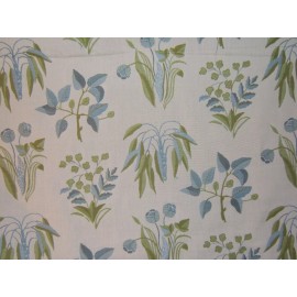 Stroheim & Romann, Arcadia Floral, Embroidered Floral, BTY, Color Marine/Willow