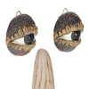 Relaxdays Tree Face 4-Piece Tree Trunk Decoration for Hanging, Weatherproof