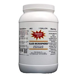 White Glass Microspheres - Filler for Epoxy and Polyester Resin Gallon