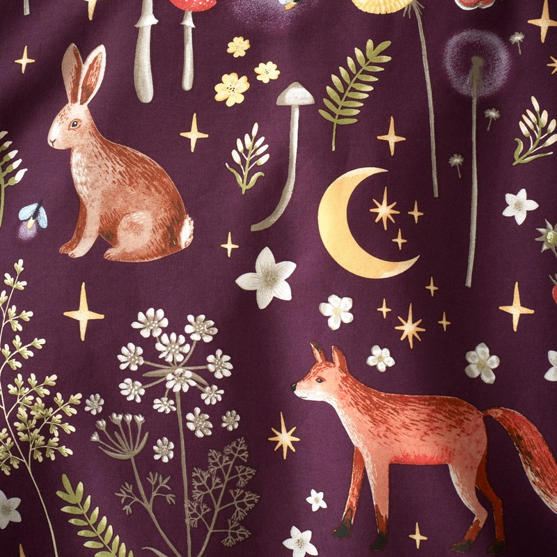 Catherine Lansfield Enchanted Twilight Reversible Single Duvet Cover Set with