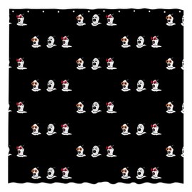 Funnytree Nightmare Clown Shower Curtain, The Horror Show Bathroom Decor, Waterproof Fabric Durable Easy Care Washable, 72"X72"(Hooks Not Included) SC00202-002