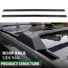 LQI 2pcs Roof Rack Side Rail Package Left and Right