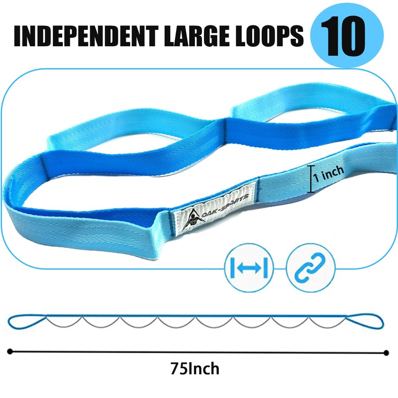 Stretching Strap Yoga Strap with Loops, Stretch Straps for Physical