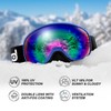Odoland Ski Helmet and Goggles Set for Adults & Youth,