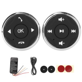 Acouto Steering Wheel Controls for aftermarket Radio, Steering Wheel Switch Control,Multifunction Steering Wheel Button USB Rechargeable Controller for Android Multimedia Player [Video