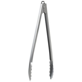 Fox Run Stainless Steel Locking Tongs, 12" Metal Kitchen Tongs