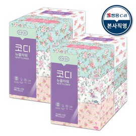 Cody New Flower 250 sheets x 6 2 packs / 코디  뉴플라워 250매x6 2팩