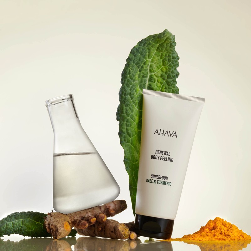 AHAVA Kale Turmeric with Dead Sea Minerals Anti Agining Body