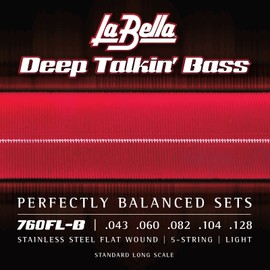 LaBella 760 Fl String Set for Bass Flat Wound 43/128