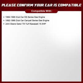 BIYANPIN New Starter Generator Compatible with Club Car DS & Carryall Series Gas Engine, John Deere Gator TX Turf Kawasaki 15.5HP, Replacement for 420-46000 420-46003 TMC001B0011