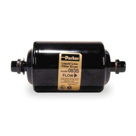 Parker Hannifin 083S Gold Label Steel Liquid Line Filter-Drier, 3/8" Odf Solder Fitting, 2.38" Shell Diameter, 5.25" Length